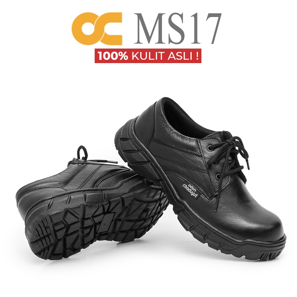 SEPATU SAFETY PROYEK PRIA KULIT ASLI OC MS17