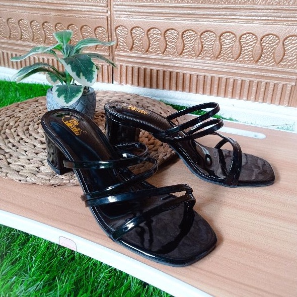 SW99 - Sandal heels tali wanita hak tahu 5 cm HB-01H