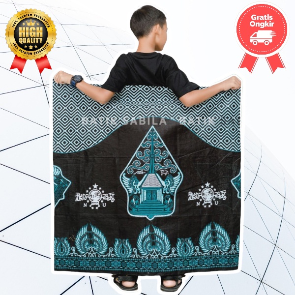 Sarung Nu Anak / Sarung Anak Nu / Sarung Anak Gunungan NU Hijau / Sarung Kang Santri / Sarung Batik 