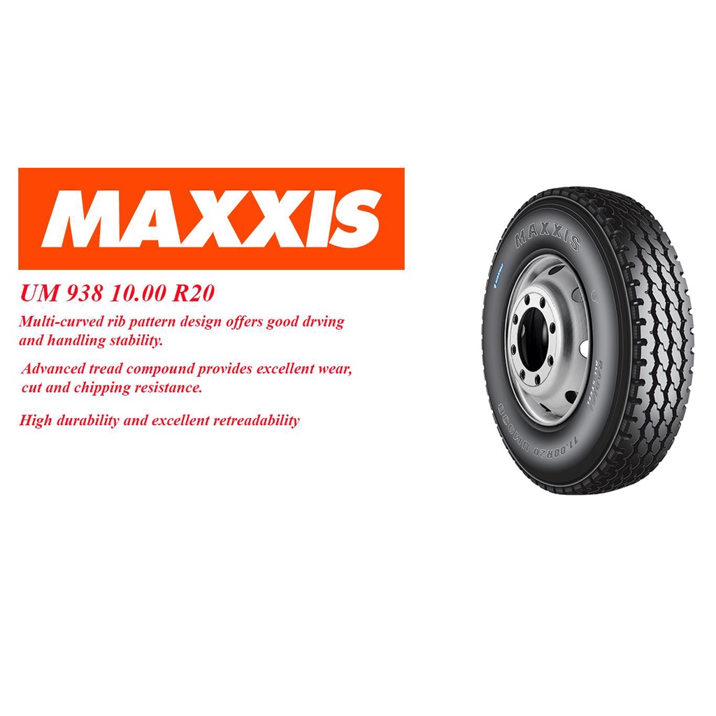 Ban Bis Truk Truck Tronton Wingbox Maxxis UM938 10.00 1000 R20 16PR