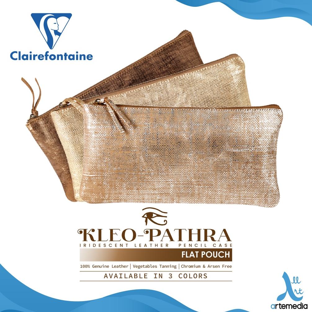 

Tempat Pensil Clairefontaine Kleo-Pathra Flat Pouch Leather Case