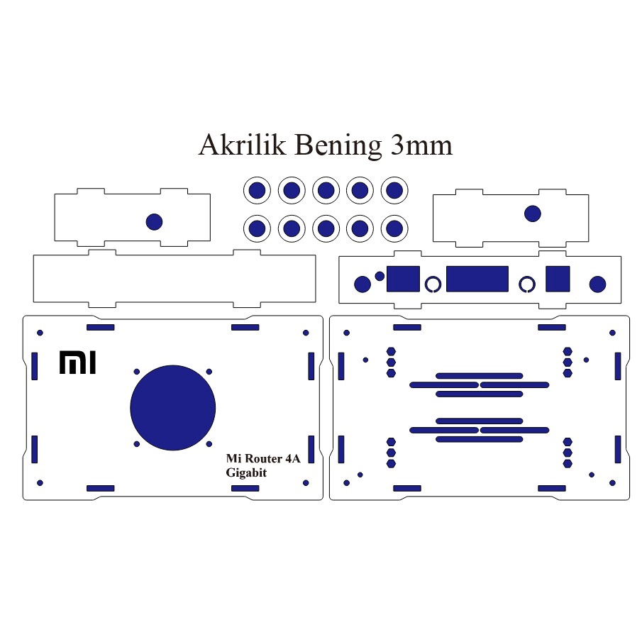 Casing/Case Akrilik Mi Router 4A