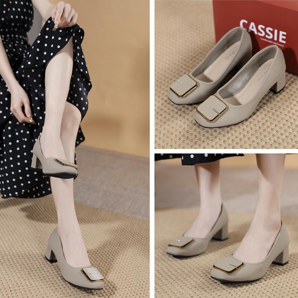 GSW Sepatu kerja wanita hak tahu heels chuncky ( C2022 ) heels wanita import