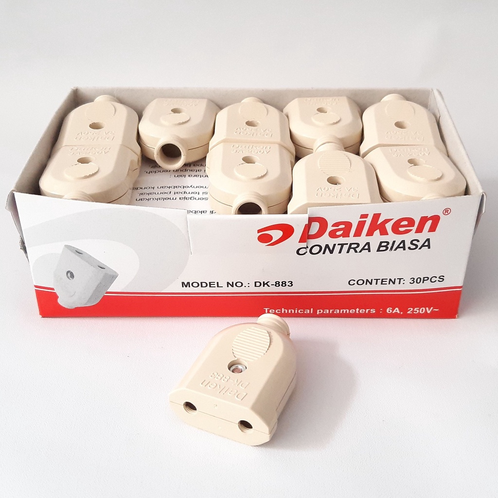 Paket 30 Pcs Daiken Contra Steker Gepeng / Contra Mini
