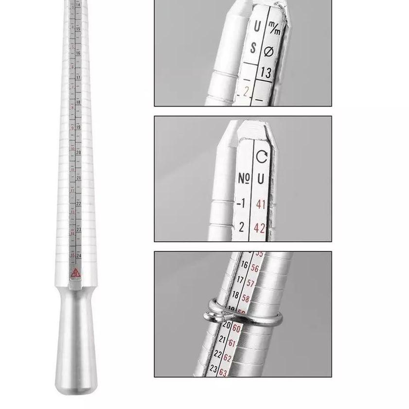 ➲ Alat Ukur Cincin Stainless / Ukuran Ring Cincin ○