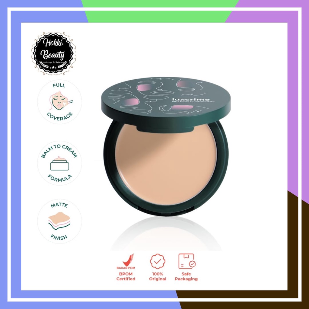 Luxcrime Ultra Cover Foundation Balm | Bedak wajah