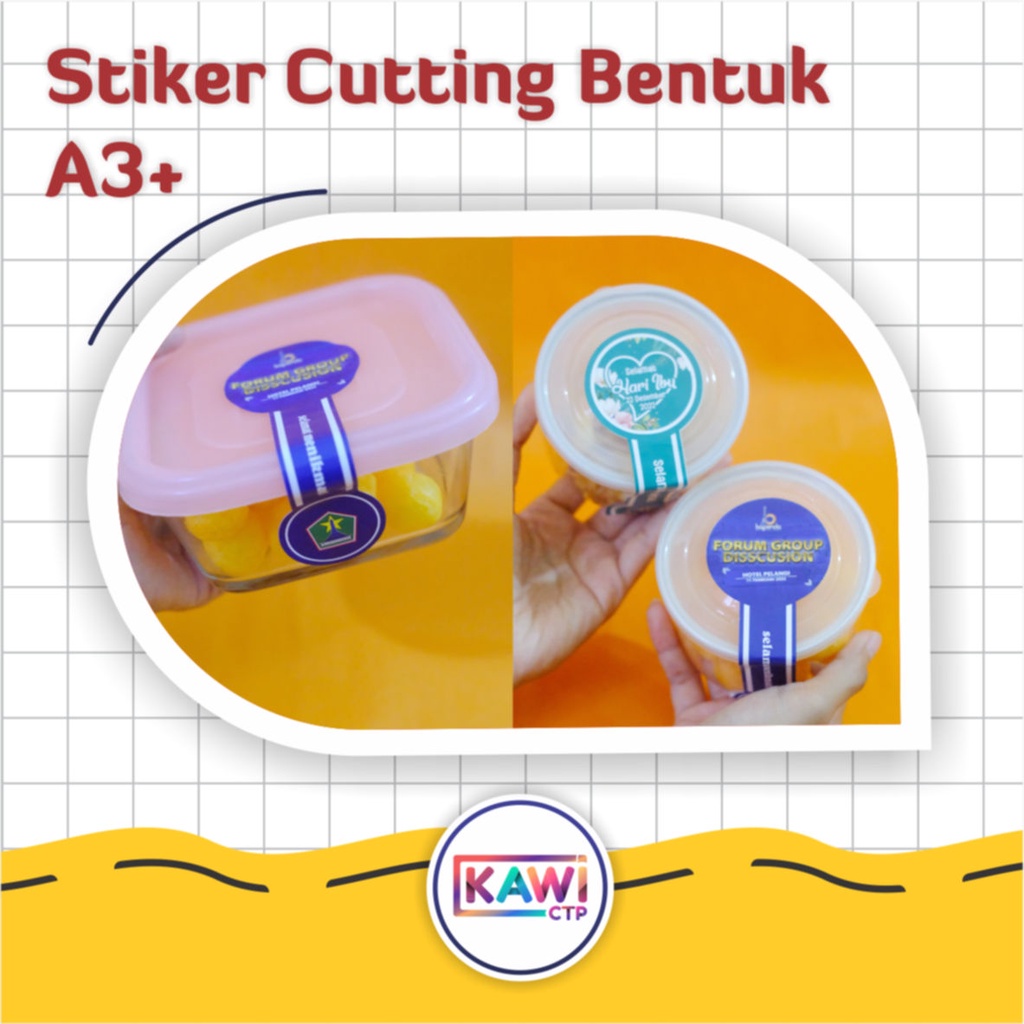

CETAK STIKER BONTAK / CROMO UKURAN A3+