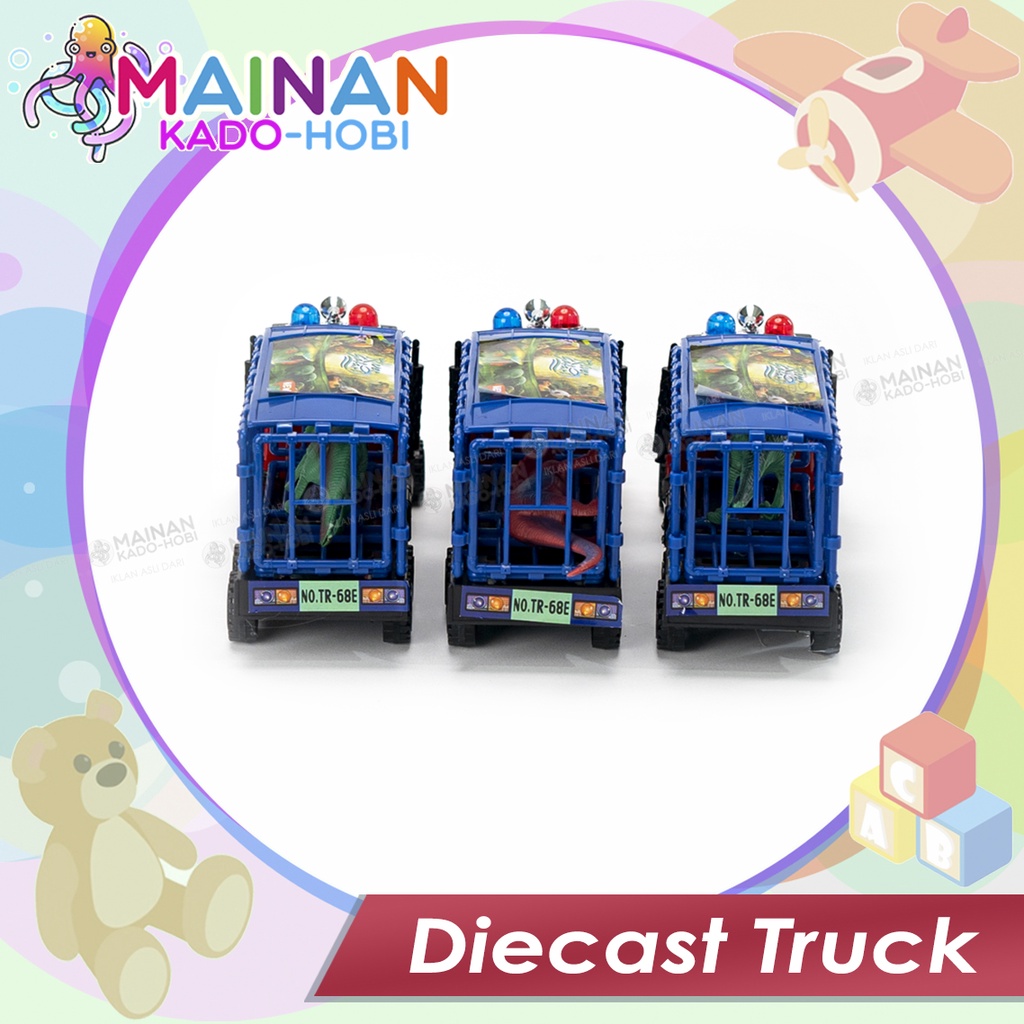 HADIAH MAINAN ANAK MINIATUR DIECAST TRUCK ANIMAL HEWAN DINOSAURUS