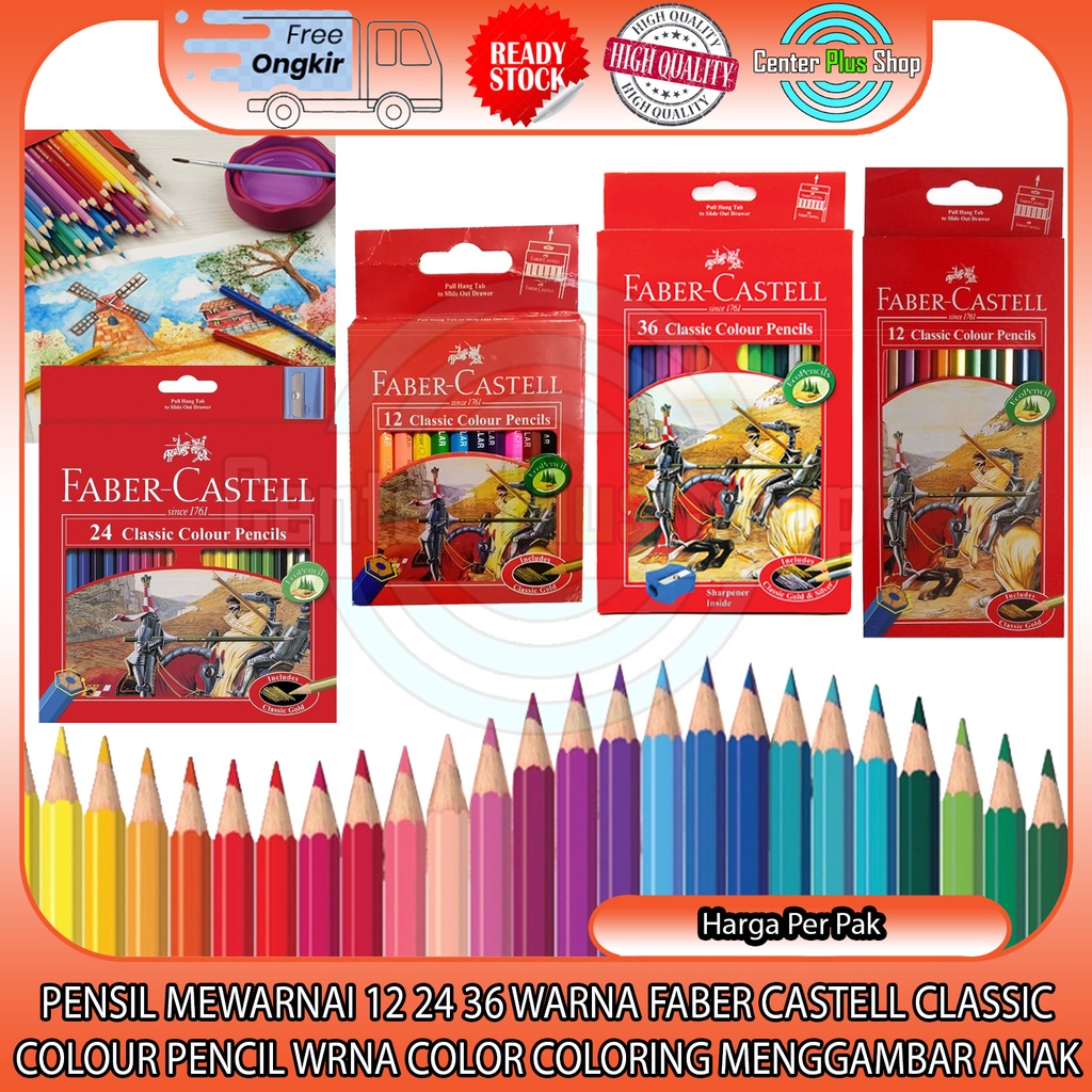 

Pensil Mewarnai 12 24 36 Warna Faber Castell Classic Colour Pencil Warnawarni Coloring Mengambar Gambar Anak Crayon Krayon Klasik Kecil Kecik Cerayon Kerayon Menggambar Color Kolor Kolour Alat Perlengkapan Anakanak Sekolah Tk Pastel HBI (Pendek) (Panjang)