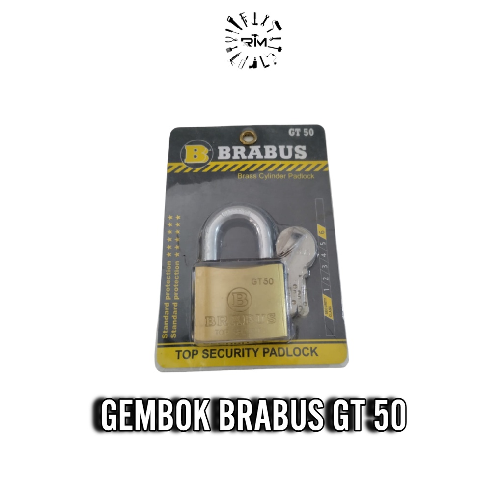 Gembok Kuningan Brabus GT/Gembok Pagar Anti karat/Gembok anti Maling