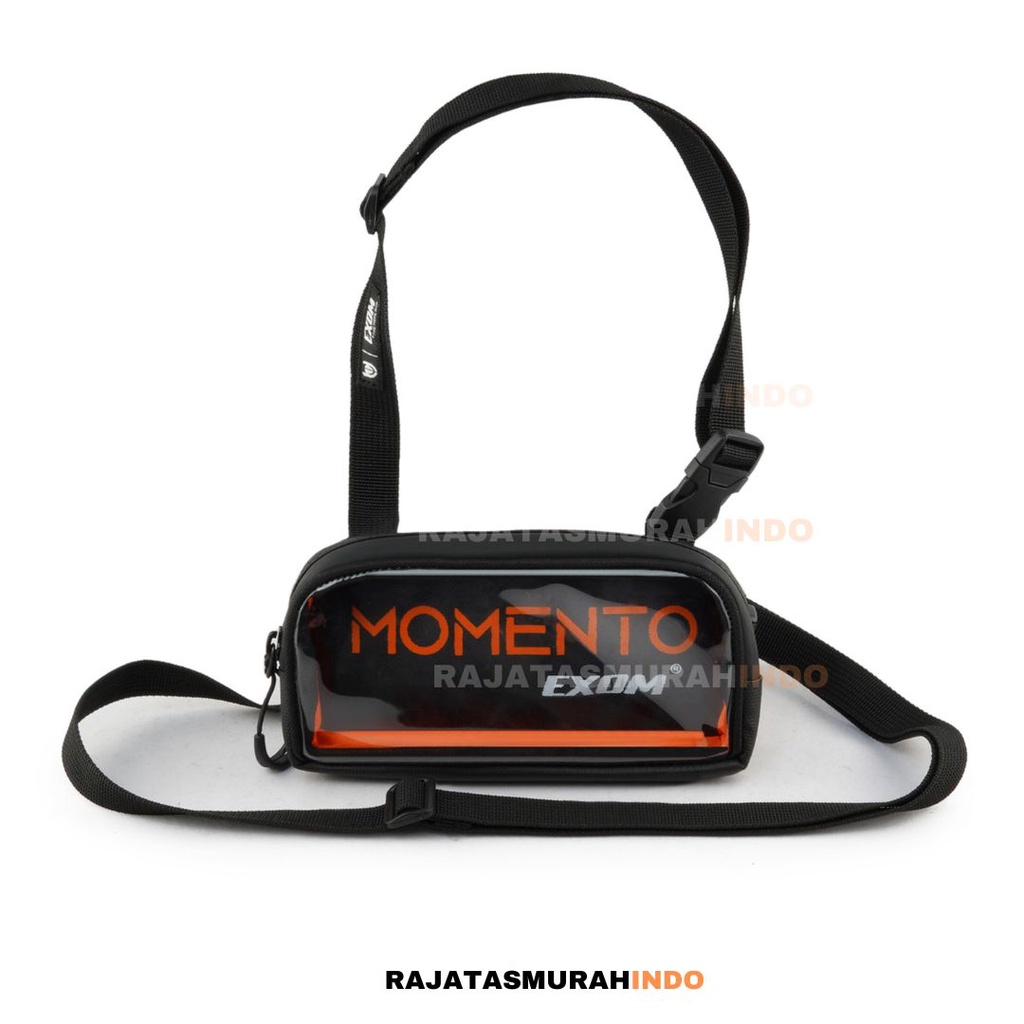 RTM - TAS SELEMPANG EXOM MOMENTO - SLINGBAG ANTI AIR - POUCH HP - TAS HP