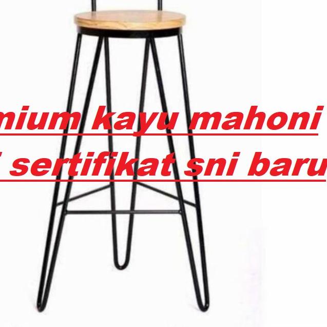 ✦ TINGGI 1 METER/KURSI CAFE / KURSI BAR / BANGKU CAFE / BANGKU BAR BESI KAYU / BANGKU VIRAL / KURSI 