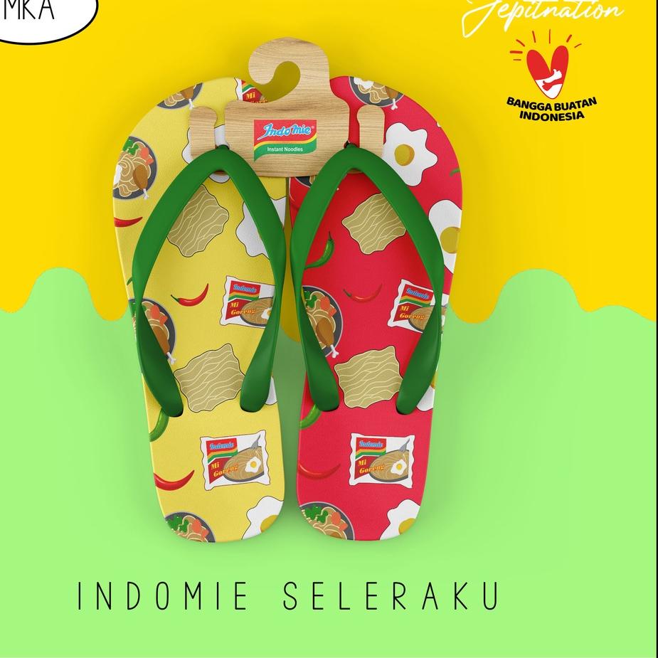 Diskon [SANDAL JEPIT] sendal jepit anak pria perempuan laki wanita indomie goreng MKA kolaborasi buk