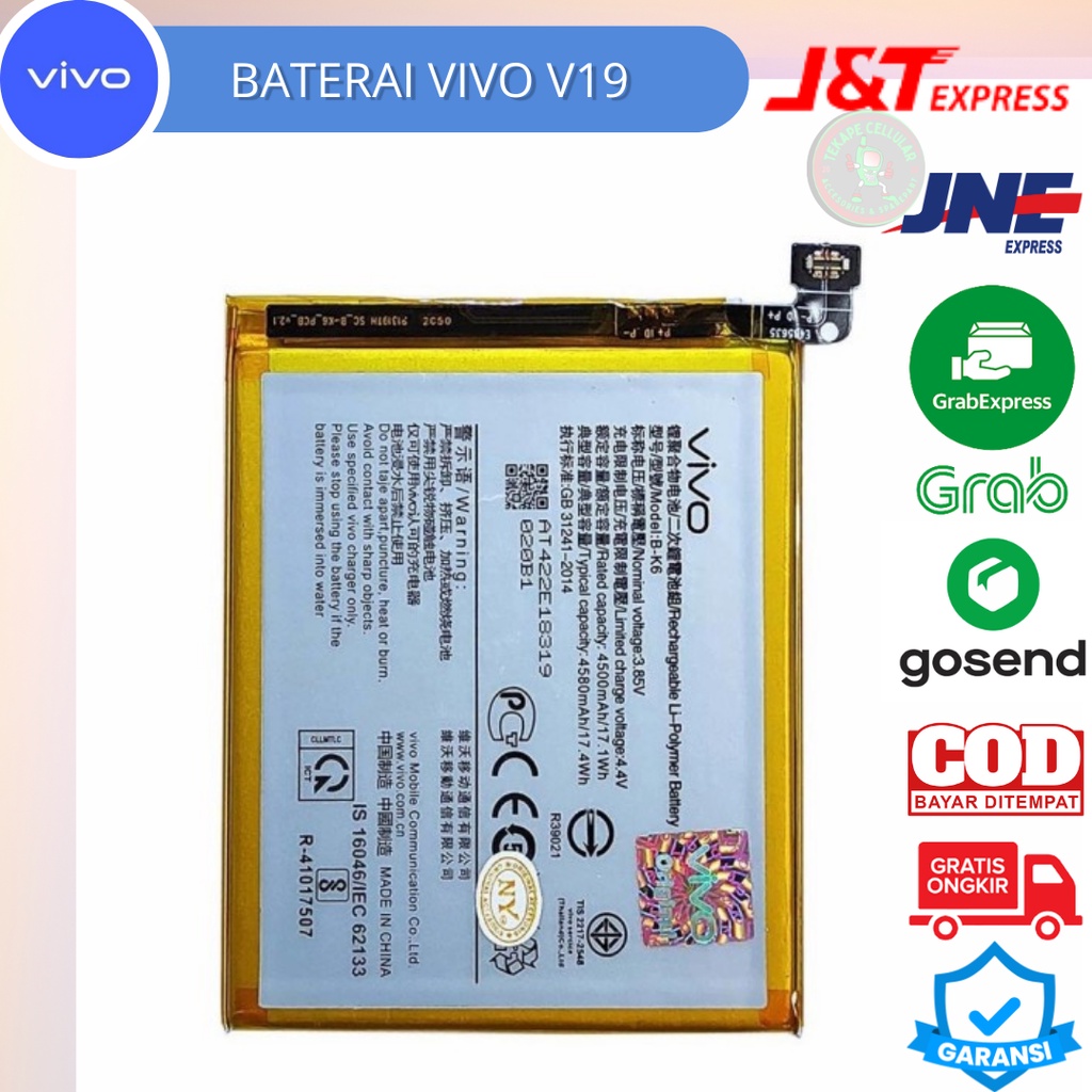 Baterai  Vivo V19 original oem bergaransi