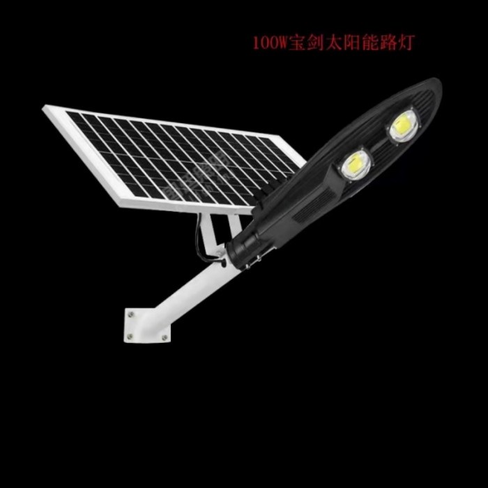 Lampu Jalan 100W Solar Sel Cobra Led Pju 100 Watt Sorot Surya Matahari #Original