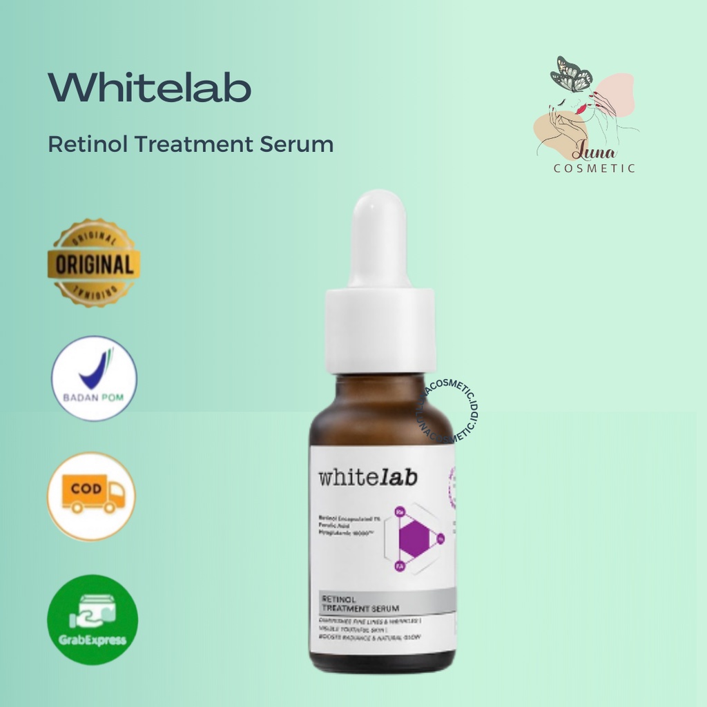 Whitelab Retinol Treatment Serum - Serum Anti Aging Kaya Antioksidan Samarkan Garis Halus Dan Flek Hitam Cocok Untuk Pemula