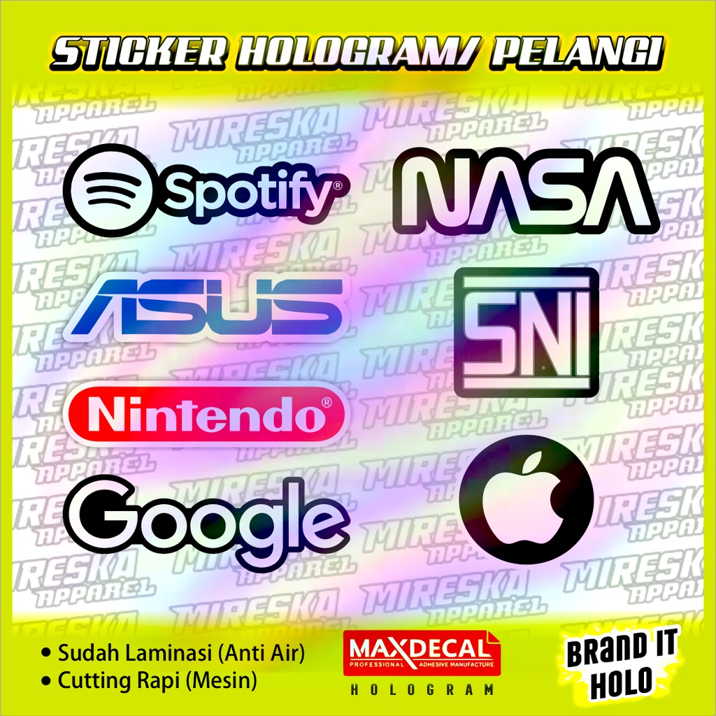 Terbaru!! Stiker Viral Hologram Terlaris IT Series / Sticker Kata Kata /Sticker Motor Bengkel Balap 
