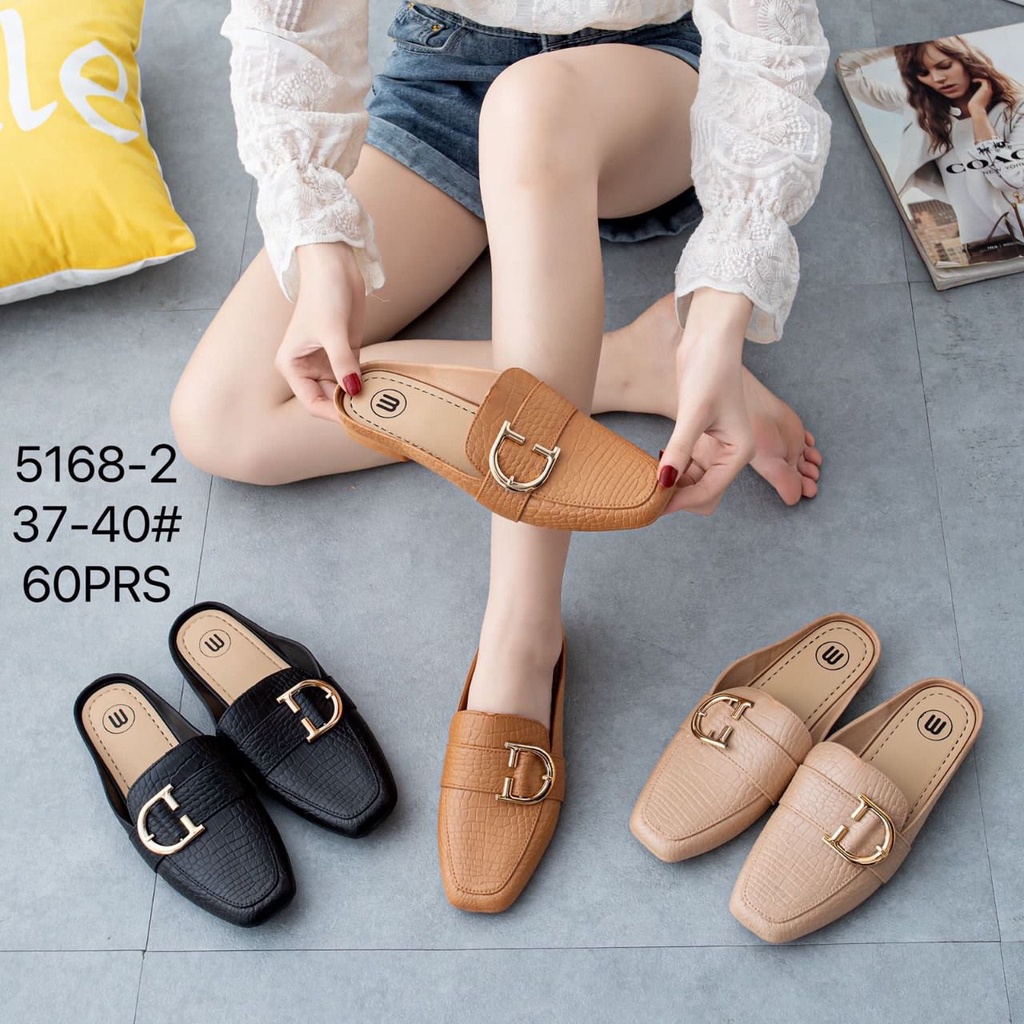 Sandal Wanita Selop Flat Galena part 2 Import LLJ - 5168 / Sandal Jelly Selop Jelly