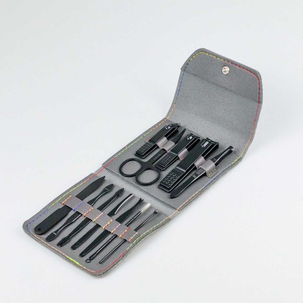 Set Gunting Kuku 12In1 Peralatan Manicure Padicure