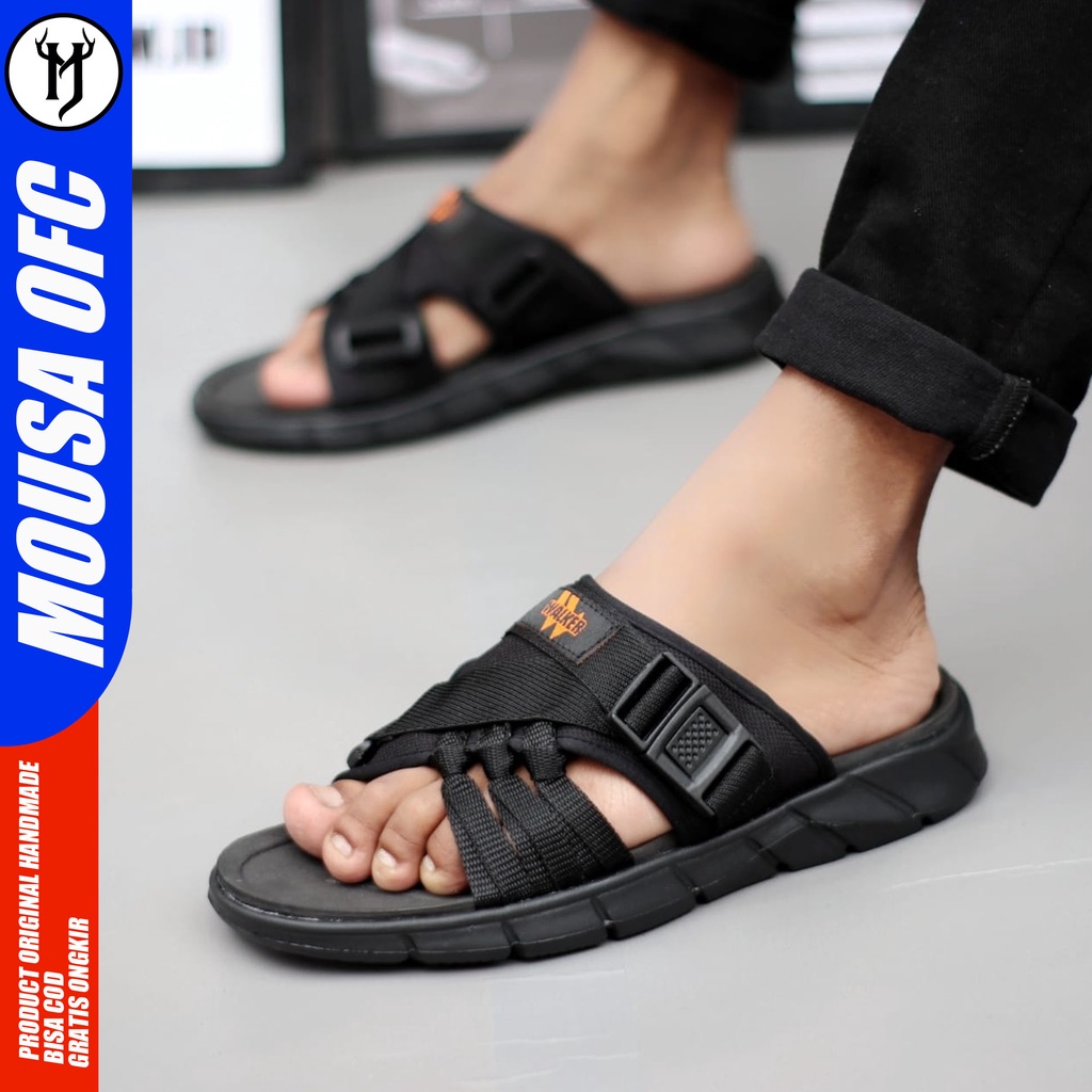 Sandal Slide Sandal Pria Sendal Flip Flop Ringan Terbaru Kekinian Mousa Aber