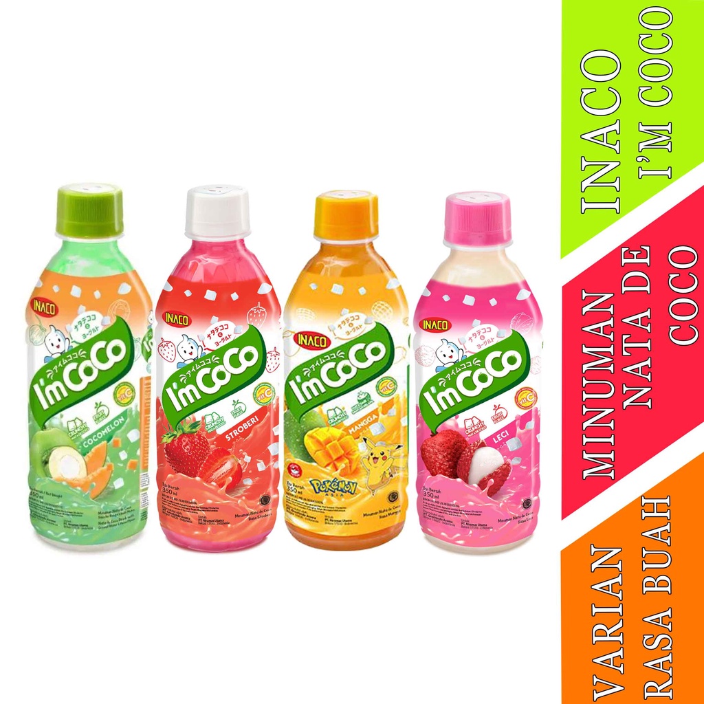 

Minuman Aneka Buah- INACO I'm Coco- Minuman Nata De Coco- 350ml