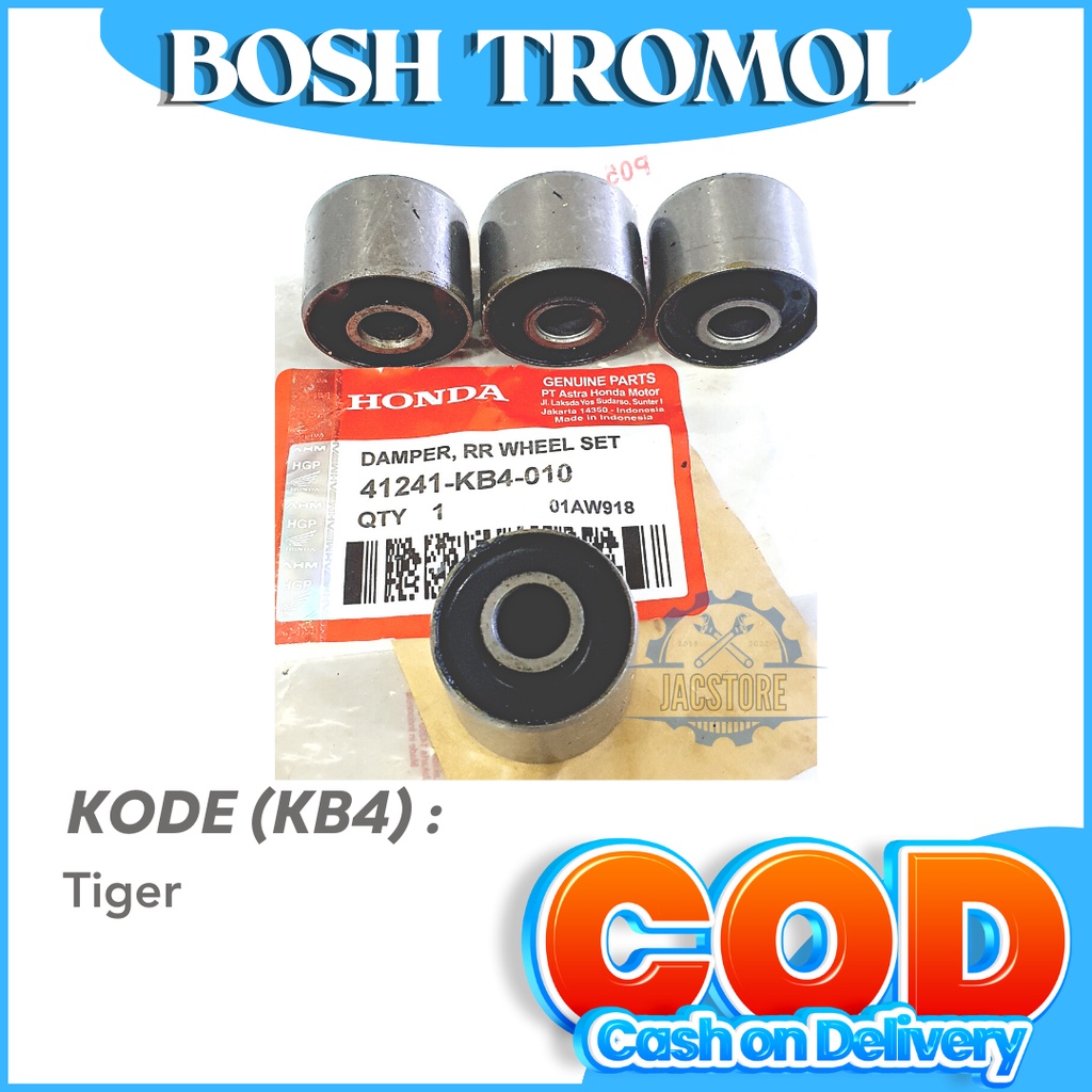 BOSH TROMOL KB4 Bush Damper RR Wheel Set HONDA TIGER 2000 OLD LAMA