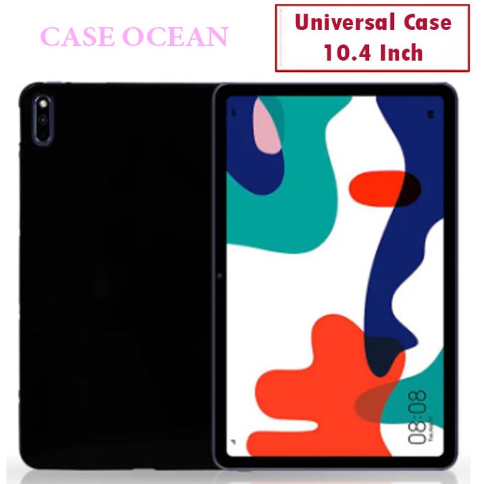 Advan Tab VX 10.4 Softcase Soft Case Casing Back Cover Silicone Black Hitam TPU Silikon