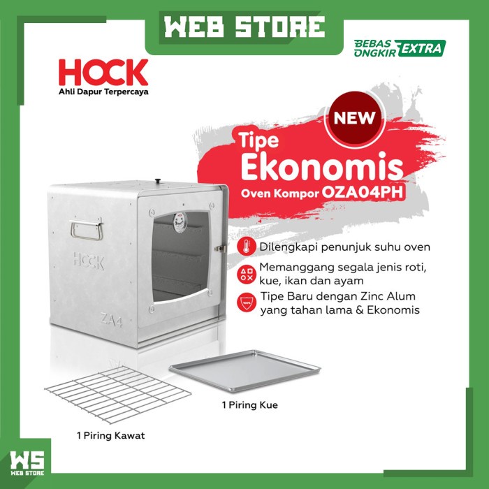 Oven Oven Kompor Gas Hock Tangkring Zinc Alumunium No 4 Hawa Kue Susun