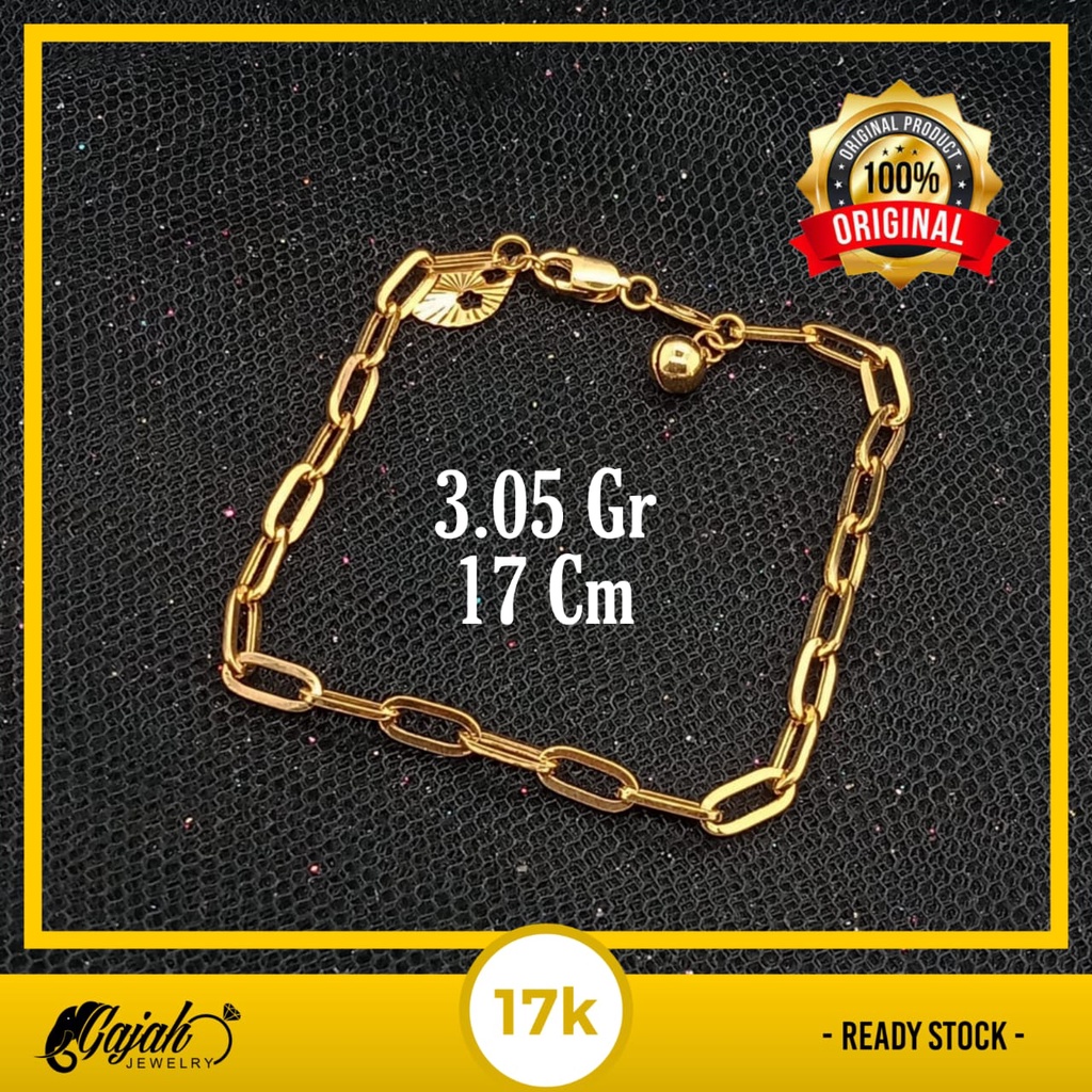 Gelang Emas 17K - 3.05 Gr Kadar 750 - 4527