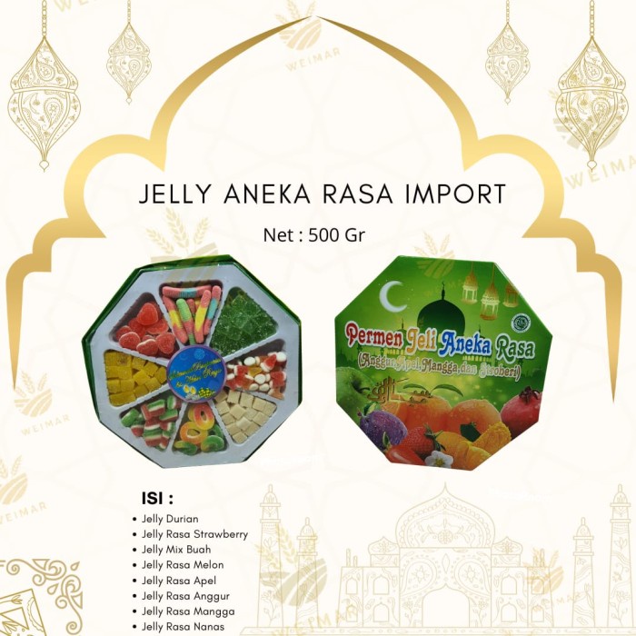 

Paket Jelly Lebaran - Permen Jelly Mix 8 Rasa Murah Berkualitas