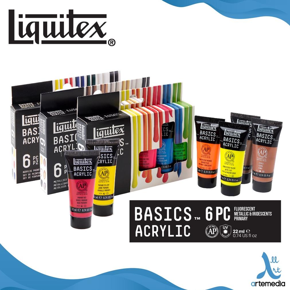 

Cat Akrilik Liquitex Basics 6x22ml Acrylic Color Paint Set