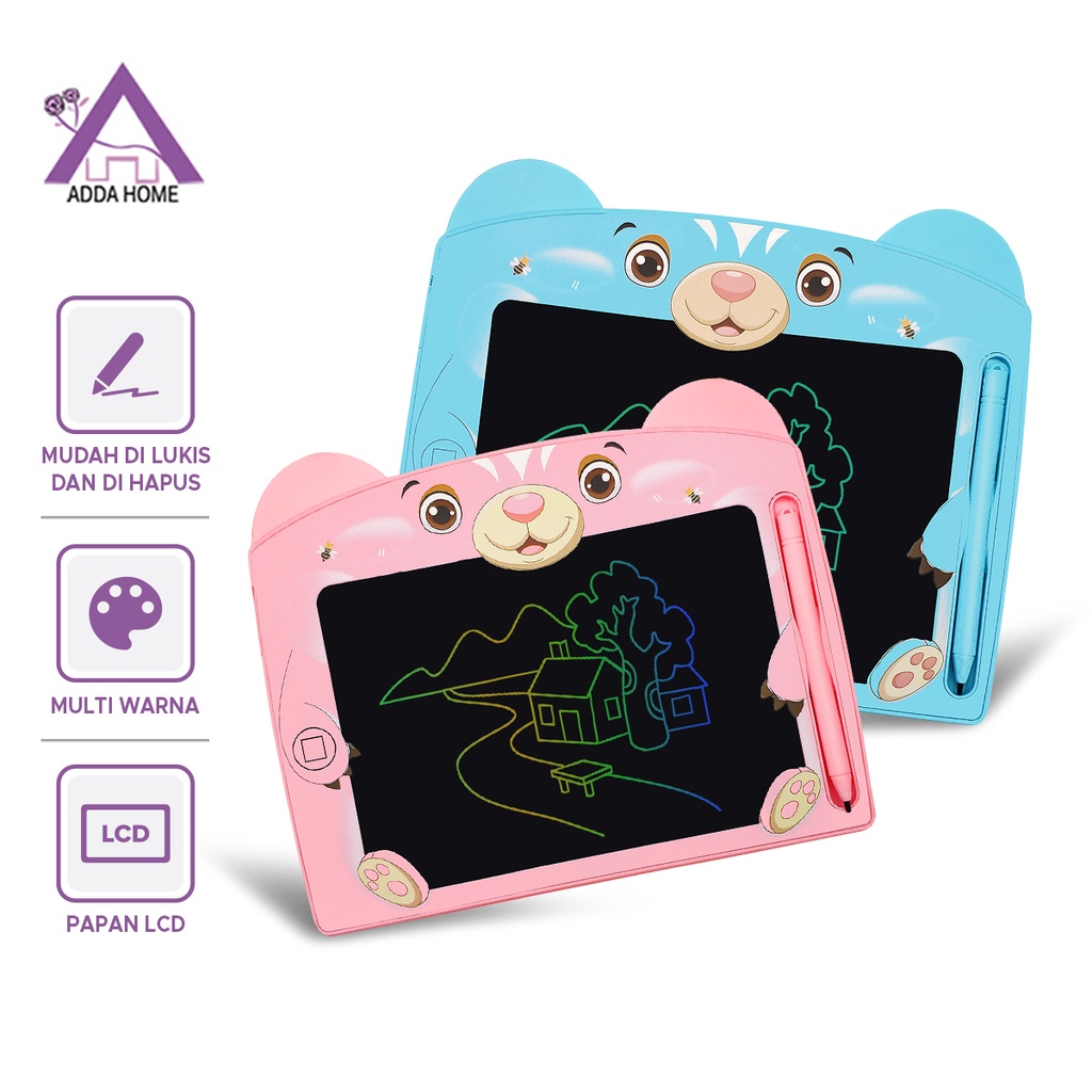 Tablet Papan Lukis Anak LCD Writing Drawing Pad Premium Karakter Edukasi Anak