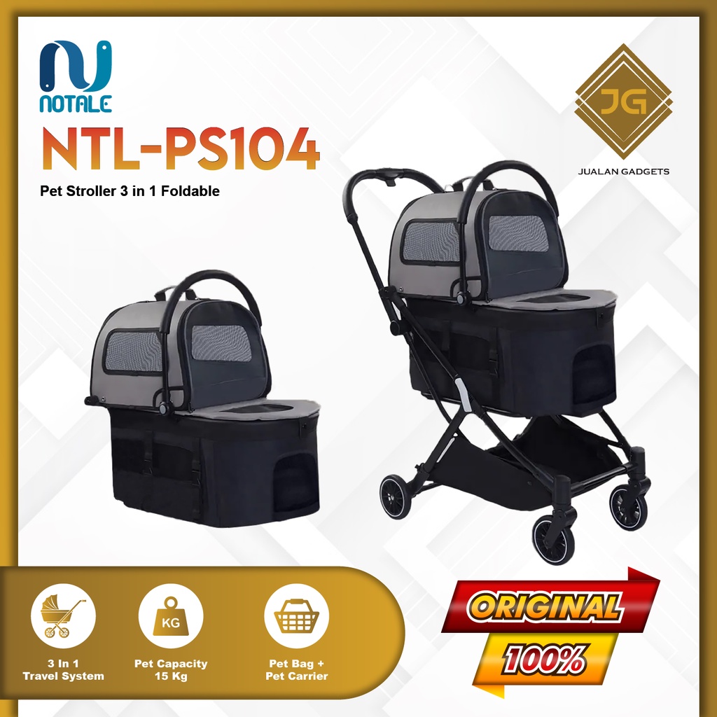 Notale Multifos Pet Stroller 3 in 1 Foldable NTL-PS104 / PC200