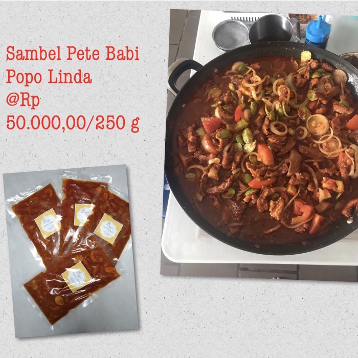 

SAMBEL BABI PETAI POPO LINDA