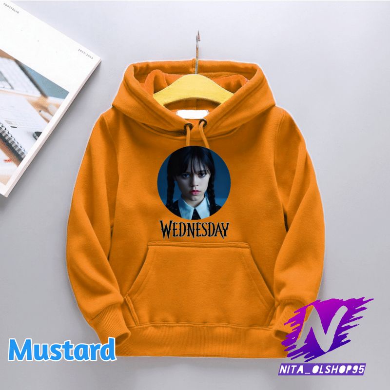 sweater hoodie anak wednesday