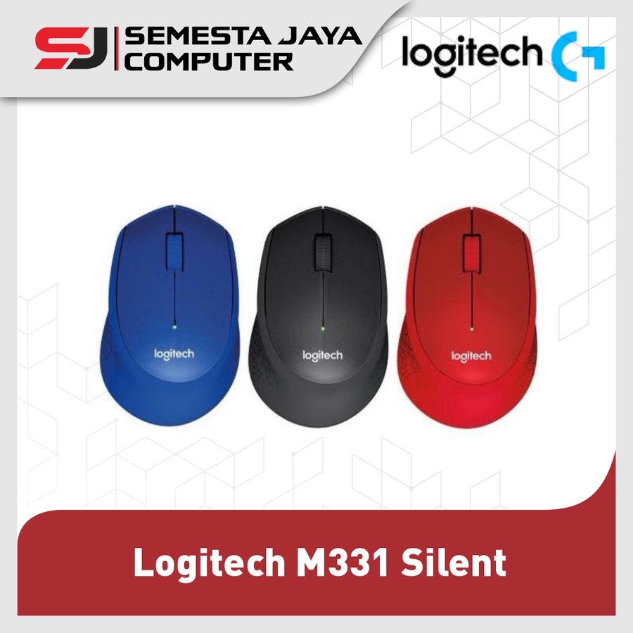 Mouse Wireless Logitech M331 Silent ORIGINAL RESMI