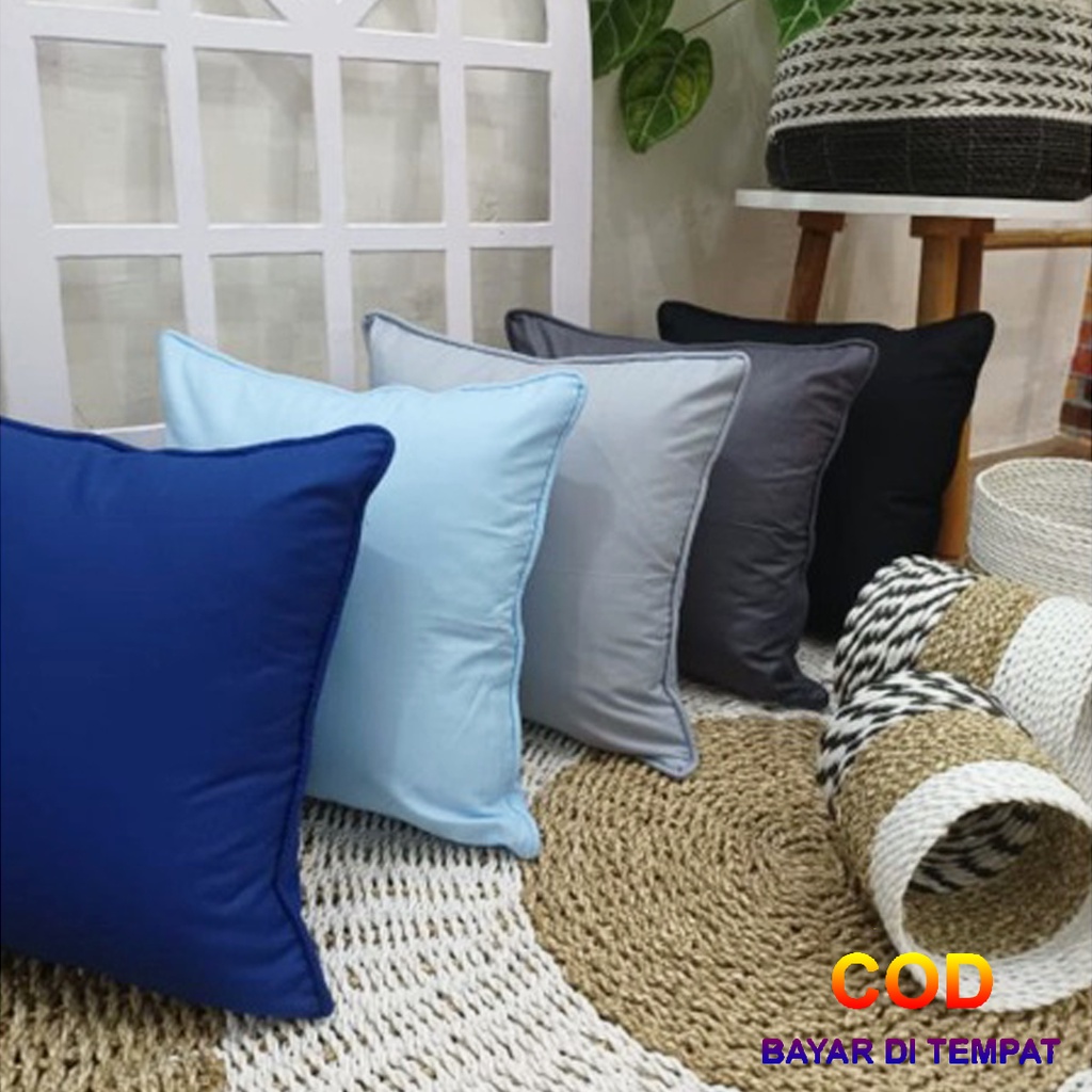 ✅COD Set Bantal Sofa Bed Kursi Minimalis 40x40 Isi 5 Pcs Dakron Hiasan Dekor Dekorasi Sofabed Ruang Tamu Perlengkapan Home Decor Interior Rumah Tangga Modern Terbaru Aneka Warna Polos