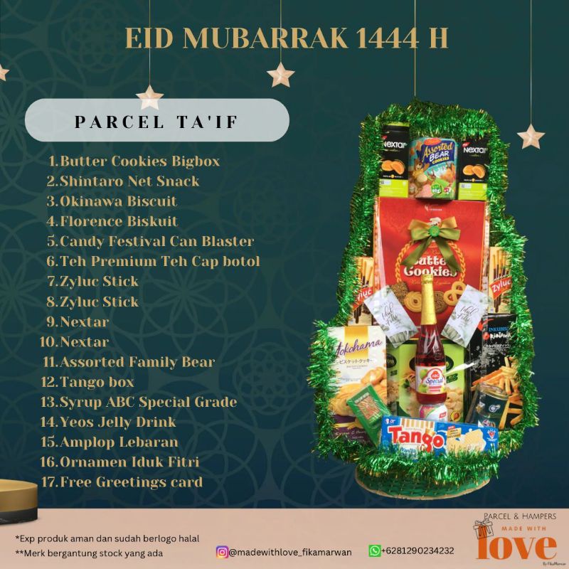 

Parsel lebaran/parsel lengkap/parsel murah/parcel lebaran besar