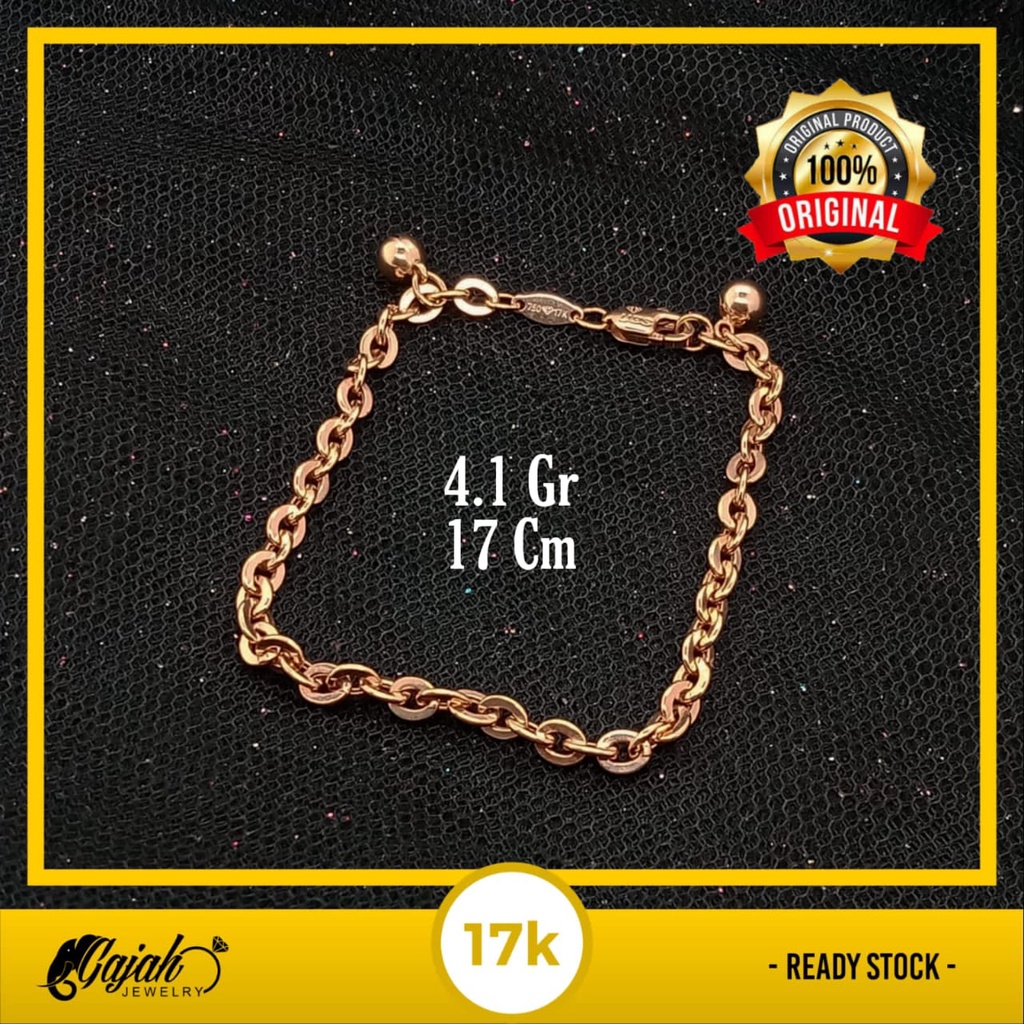 Gelang Emas 17K - 4.1 Gr Kadar 750 - 4506