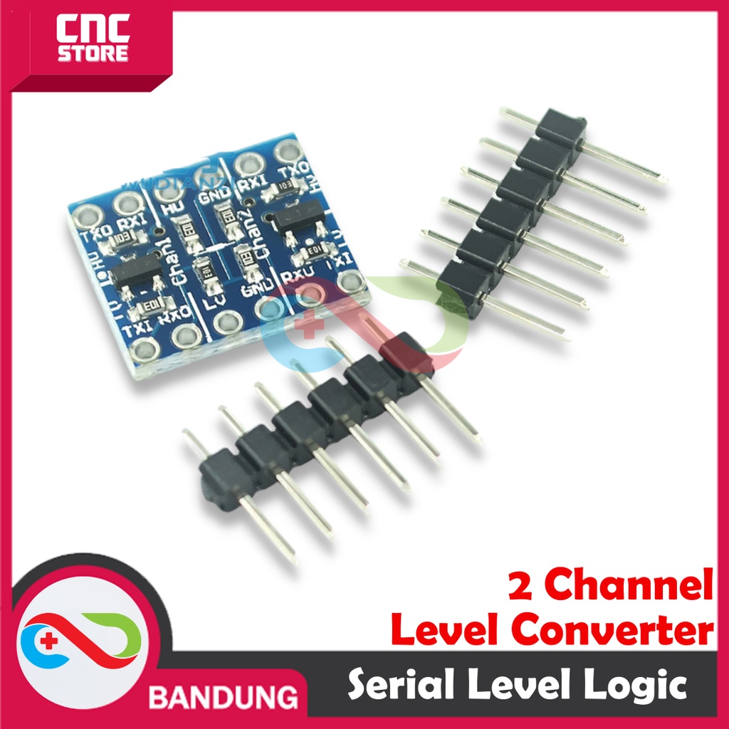 2 CHANNEL I2C SPI TTL SERIAL LOGIC LEVEL CONVERTER 3.3V 5V TTL