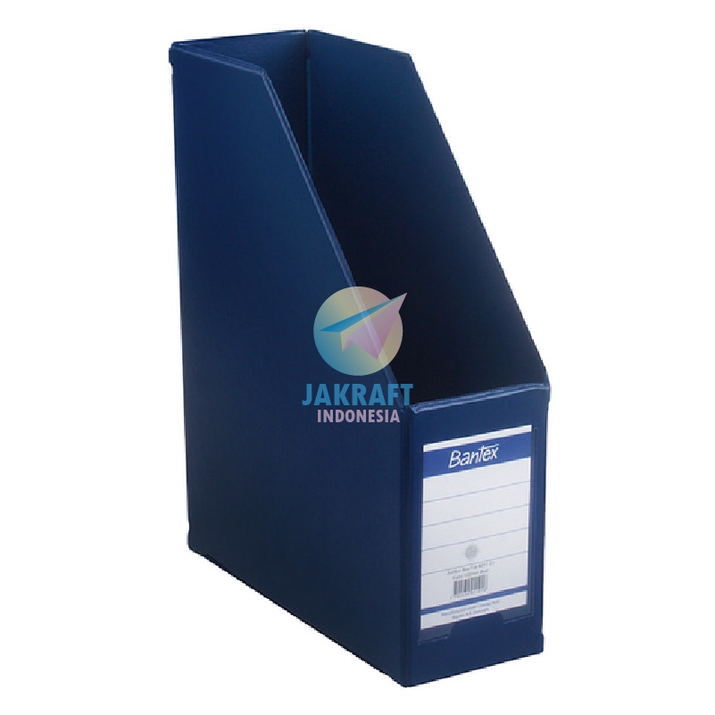 

(1 Unit) Magazine Box File BANTEX 4011 01 Warna Blue FC 10 Cm PVC F4 Folio Kotak Tempat Dokumen
