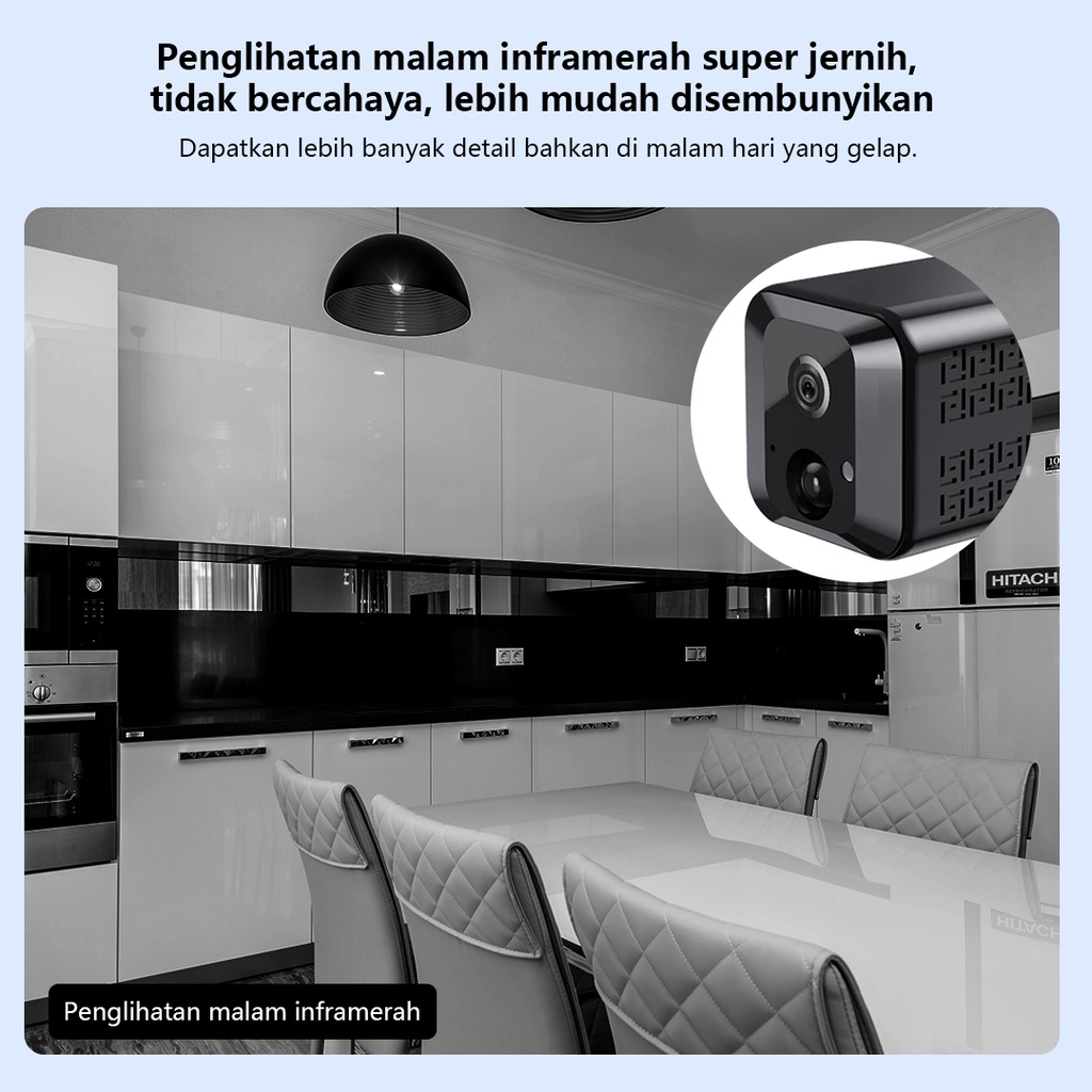 XIHANCAM 5MP Tahan Air Spy Camera Mini Wifi Kartu SIM 4G Baterai Built-In Kamera Cctv Mini Tersembunyi Tanpa Kabel Konek Hp Jarak Jauh  Cctv Wireless Portable Hidden Camera Cctv Wifi Mini Spy Cam Kamera Pengintai Mini Kamera Kecil Tersembunyi Ip Camera