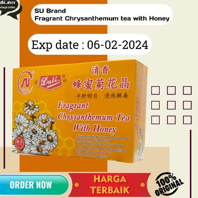 

ORIGINAL% DALI Fragrant Chrysanthemum Tea With Honey Teh Kembang Krisan -200gr ( 10 sachet@20gr )