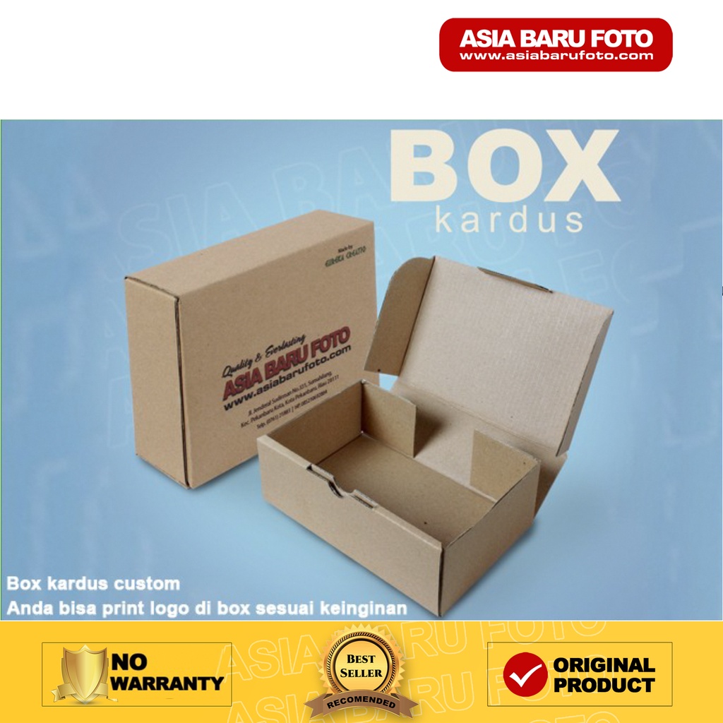 

Box kardus/kotak packaging + Print Logo
