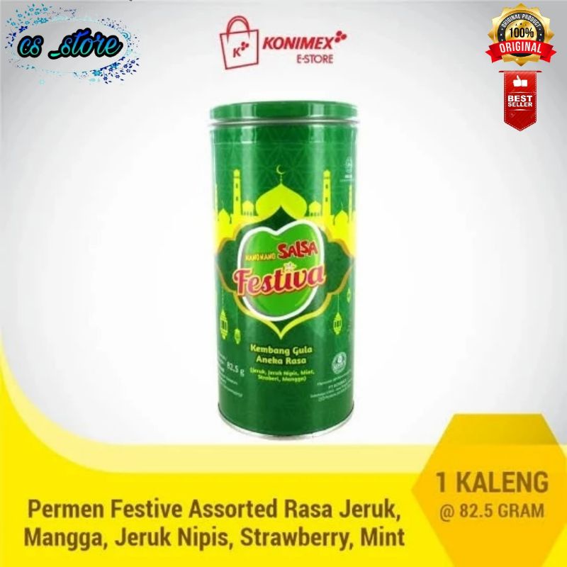 

Nano Nano Salsa Festive Assorted Permen Aneka Rasa Kaleng 82.5 gram