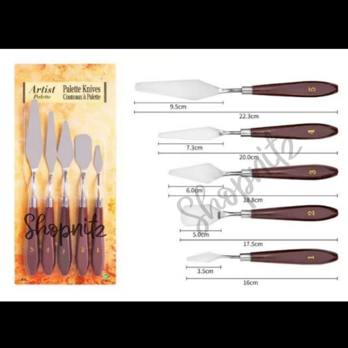 

ARS04 Palette Set Knife Artist Scraper Knive Spatula Butter Cream Paint Chef