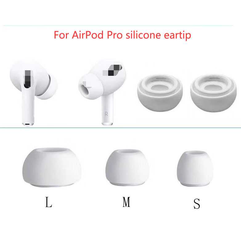 SPCR Ear Tips Silicone Replacement 3 Pair for Airpods Pro CE-3