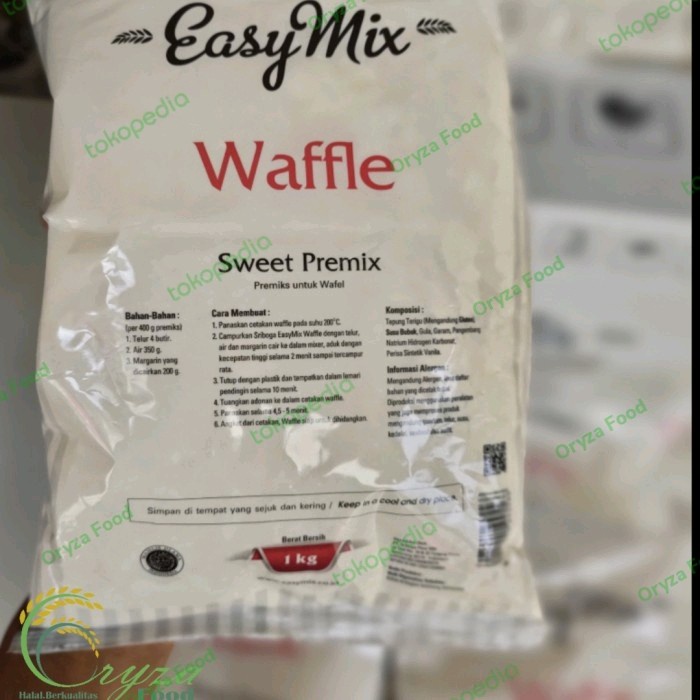

[Ready-Tepung Instan] TEPUNG PREMIX SRIBOGA EASYMIX WAFFLE 1KG