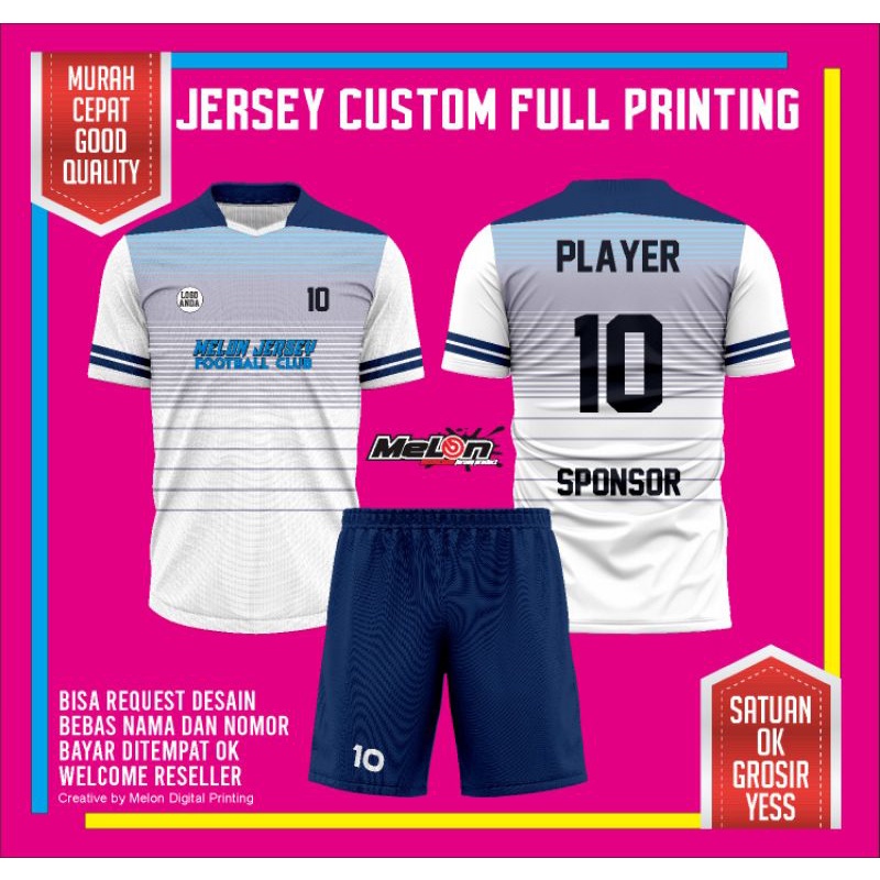 JERSEY FUTSAL PRINTING CUSTOM DESAIN