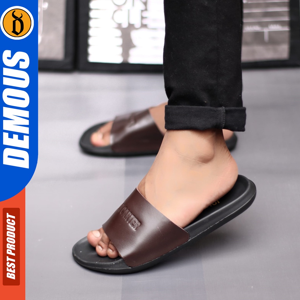 DEMOUS Seim - Sandal Slide Pria Sendal Slop Casual Ringan